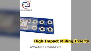 Inserti per fresatura W Co Ti ad alto impatto PNGG120530