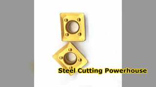 Inserti in metallo duro CrTiAIN per la finitura dell'acciaio