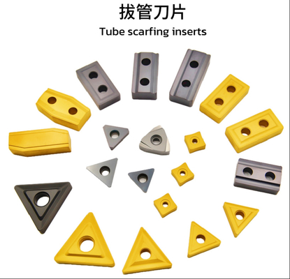 Un buon prezzo. Diversi tipi di inserti di carburo cimentato rivestiti in CVD/PVD ad alte prestazioni per la raschiatura dei tubi in linea